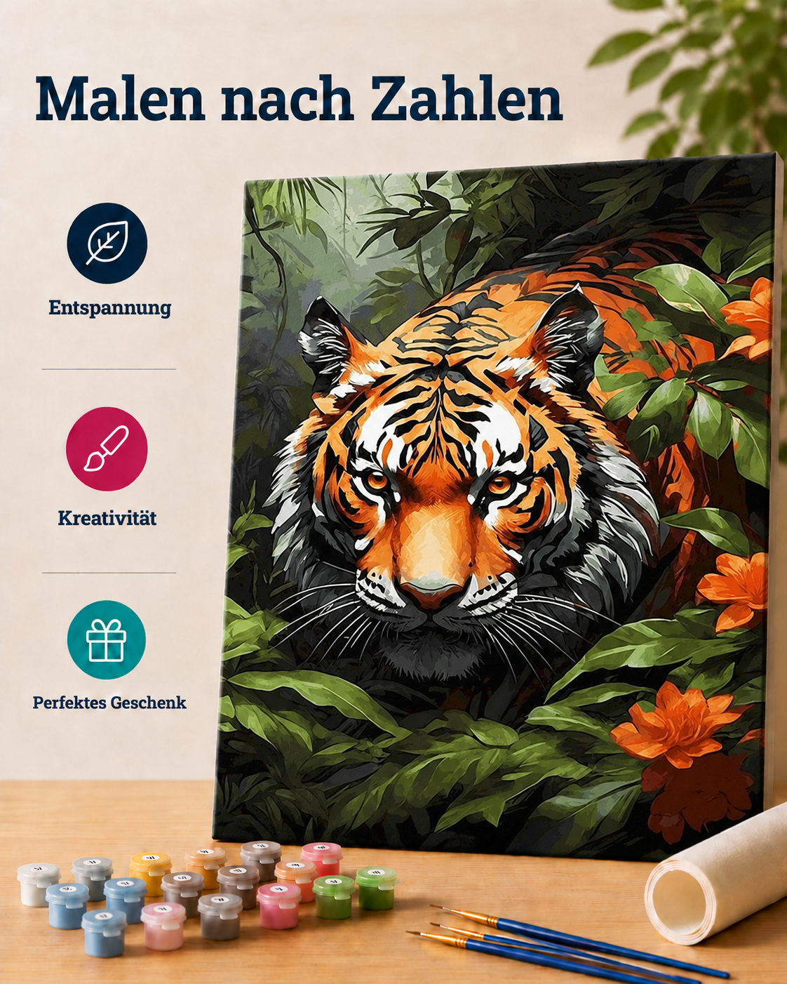 Malen nach Zahlen - Schatten der Wildnis