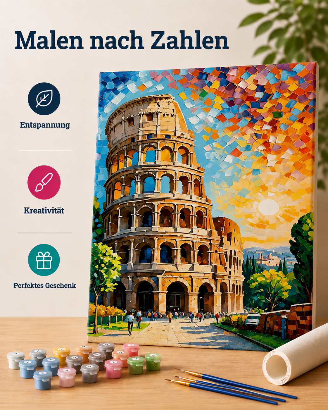 Malen nach Zahlen - Stadt der Farben