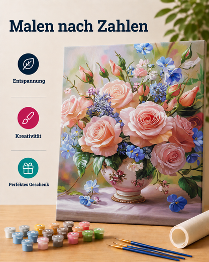 Malen nach Zahlen - Blumenliebe