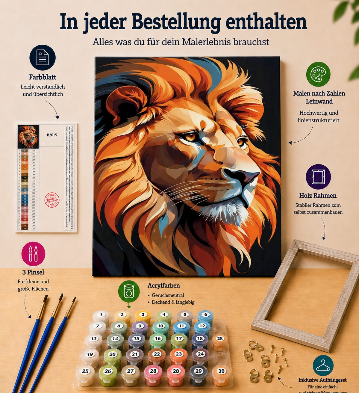 Malen nach Zahlen - König der Farben