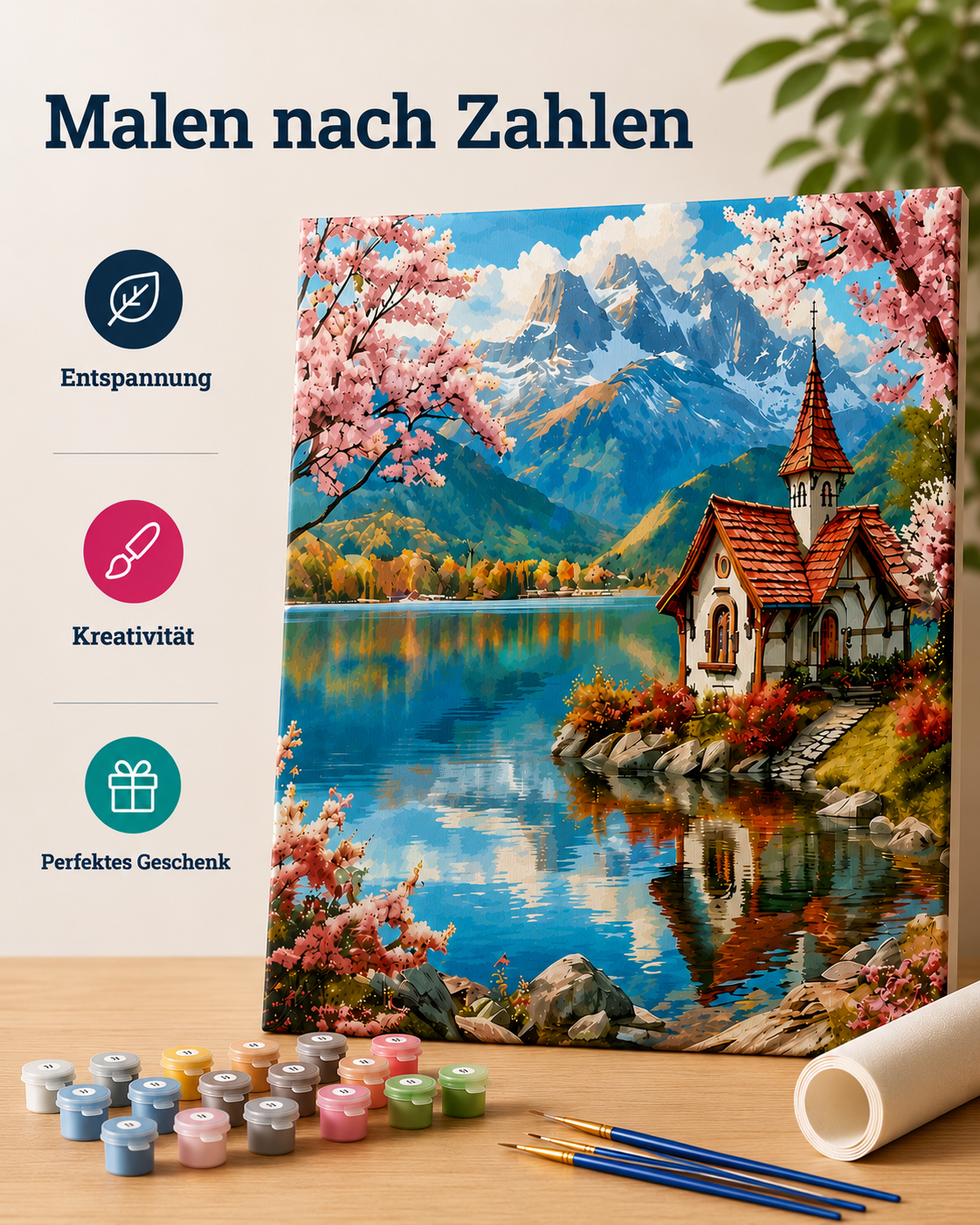 Malen nach Zahlen - See der Ruhe
